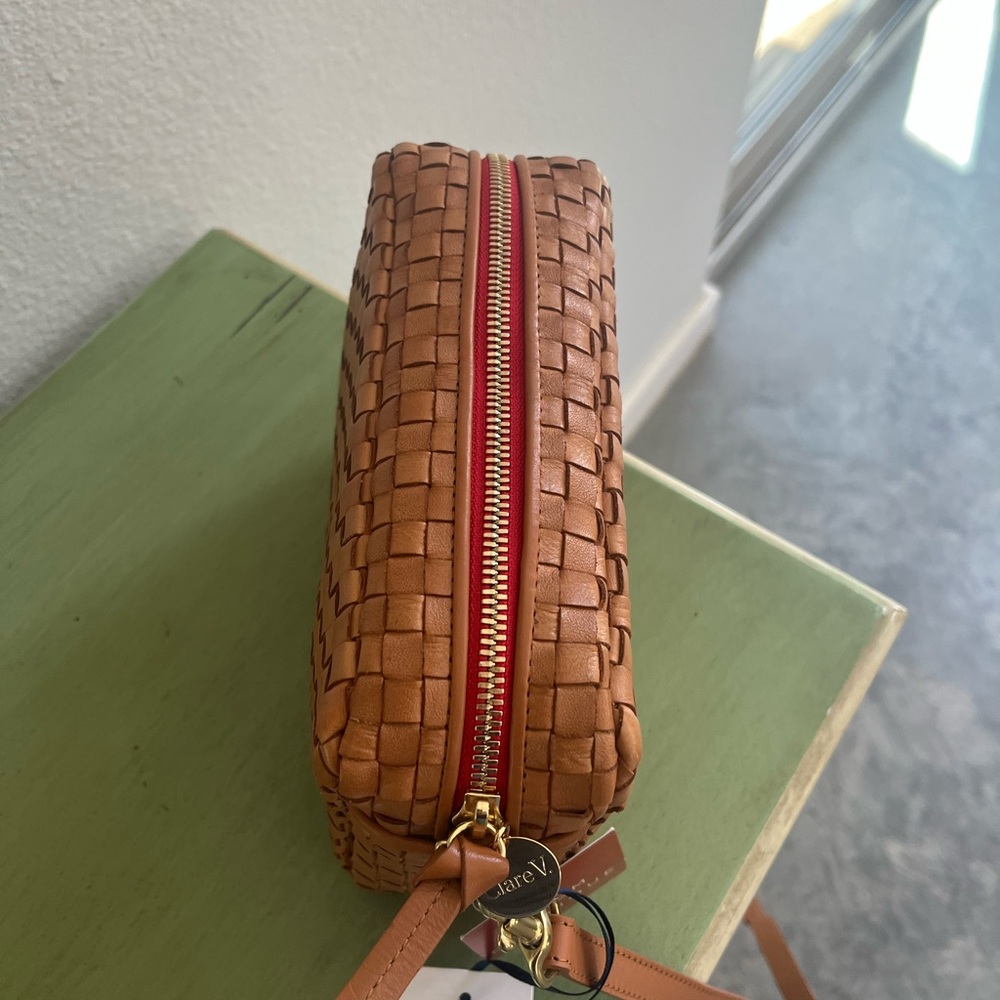 NWT Clare V woven Midi Crossbody Natural - Picture 3 of 7